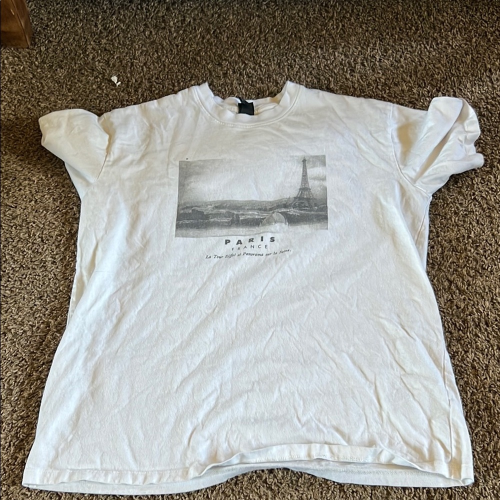 Wild Fable White Paris Graphic Tee